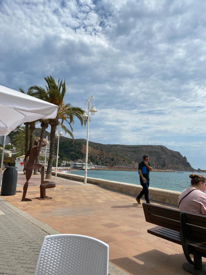 Javea Au Port Vue Mer Devant La Plage Grand Appartement Terrasse Clim Et Wifi Esterno foto